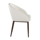 Renee - Upholstered Contemporary Chair (Set of 2) - Walnut Metal Legs
