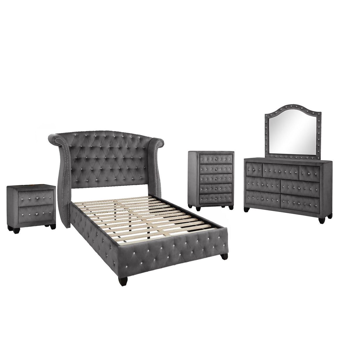 Sophia - Upholstered Bedroom Set