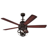 Westinghouse 7217100 Stella Mira 52-Inch Indoor Ceiling Fan with Dimmable LED Light Kit