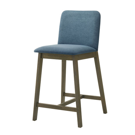 Allin - Upholstered Wood Counter Height Barstool
