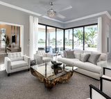 Westinghouse 7220600 Kelcie 52-Inch Indoor Ceiling Fan with Dimmable LED Light Kit