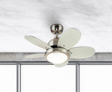 Westinghouse 7223600 Roundabout 30-Inch Indoor Ceiling Fan with Dimmable LED Light Fixture