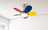 Westinghouse 7223600 Roundabout 30-Inch Indoor Ceiling Fan with Dimmable LED Light Fixture