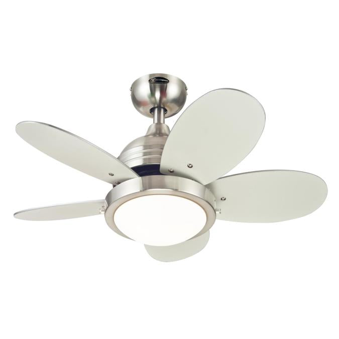Westinghouse 7223600 Roundabout 30-Inch Indoor Ceiling Fan with Dimmable LED Light Fixture