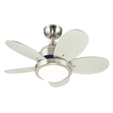 Westinghouse 7223600 Roundabout 30-Inch Indoor Ceiling Fan with Dimmable LED Light Fixture
