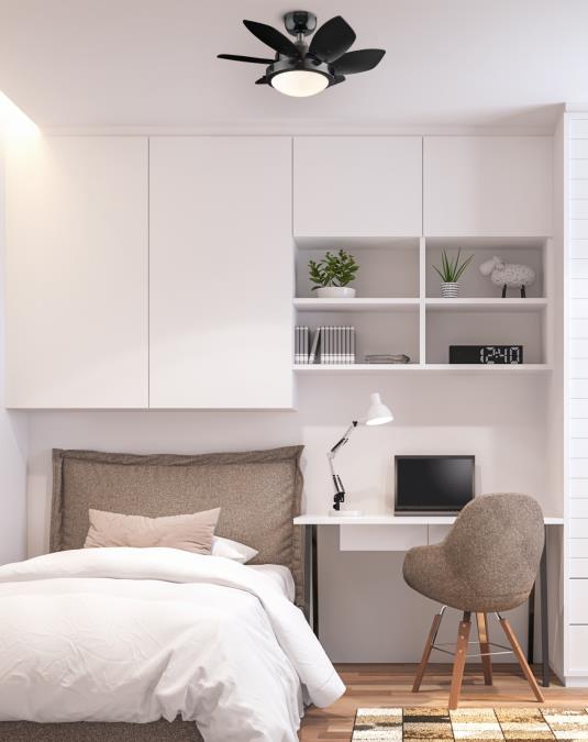 Westinghouse 7224600 Quince 24-Inch Indoor Ceiling Fan with Dimmable LED Light Fixture