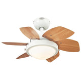 Westinghouse 7224700 Quince 24-Inch Indoor Ceiling Fan with Dimmable LED Light Fixture