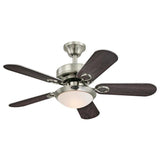 Westinghouse 7230300 Cassidy 36-Inch Indoor Ceiling Fan with Dimmable LED Light Fixture