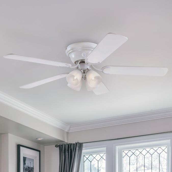 Westinghouse 7232300 Contempra IV 52-Inch Indoor Ceiling Fan with Dimmable LED Light Fixture