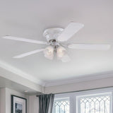 Westinghouse 7232300 Contempra IV 52-Inch Indoor Ceiling Fan with Dimmable LED Light Fixture