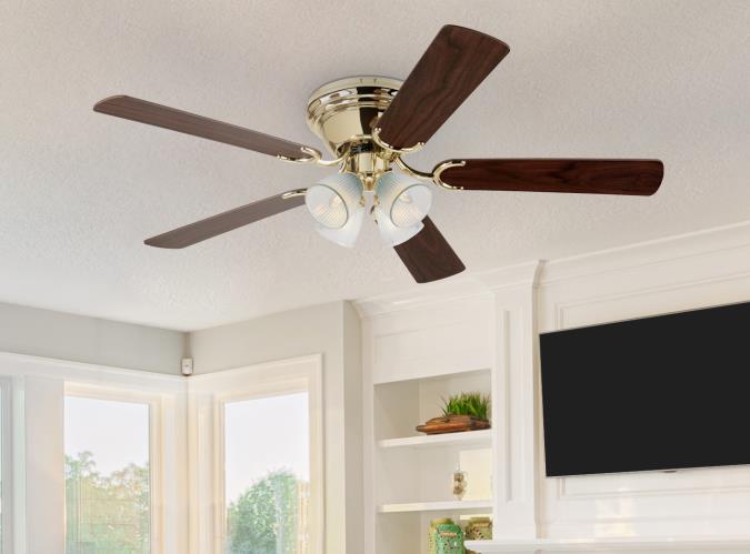 Westinghouse 7232400 Contempra IV 52-Inch Indoor Ceiling Fan with Dimmable LED Light Fixture