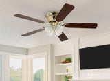 Westinghouse 7232400 Contempra IV 52-Inch Indoor Ceiling Fan with Dimmable LED Light Fixture