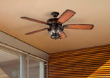 Westinghouse 7233400 Brentford 52-Inch Indoor/Outdoor Ceiling Fan with Dimmable LED Light Fixture