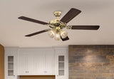 Westinghouse 7233800 Vintage 52-Inch Indoor Ceiling Fan with Dimmable LED Light Fixture