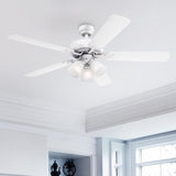 Westinghouse 7236400 Vintage 52-Inch Indoor Ceiling Fan with Dimmable LED Light Fixture