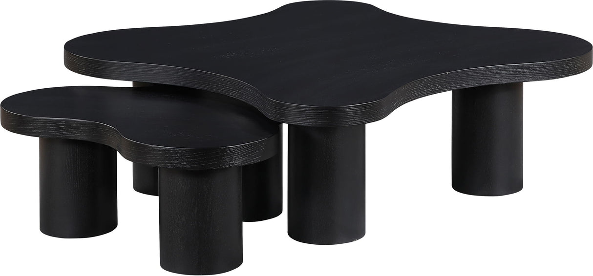Cove - Oak Veneer And Solid Wood 2 Piece Coffee Table