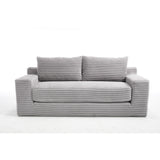 Convertible Loveseat Sofa Bed With Memory Foam & Steel Frame