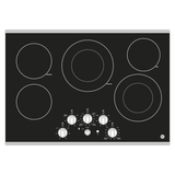 GE JEP5030STSS - 30 in. 5-Burner Electric Cooktop with Simmer Burner & Power Burner - Stainless Steel