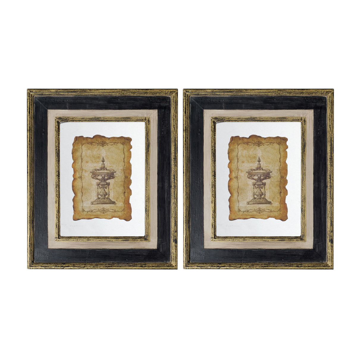 Lucian - Framed Antiqued Sculpture Print