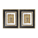 Lucian - Framed Antiqued Sculpture Print