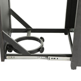 Aluminum Rectangle Fire Table With Fire Glass And Cover - Antique Bronze