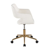 Margarite - Task Chair - Gold Metal