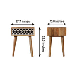Inlay - Bone Inlay Drawer Nightstand