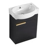 Soft Close Doors Bathroom Vanity With Sink, Compact Wall Mounted Design Basin