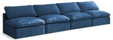 Plush - Modular Armless 4 Seat Sofa