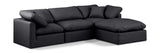 Indulge - Faux Leather 4 Piece Modular Sectional With Chaise