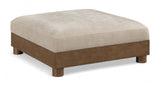 Turin - Fabric Upholstered Modular Ottoman - Taupe