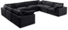 Comfy - 8 Piece Velvet Modular Sectional