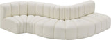 Arc - Faux Leather 5 Piece Modular Sofa
