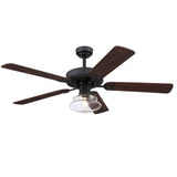 Westinghouse 7304800 Scholar 52-inch Indoor Ceiling Fan with Dimmable LED Light Fixture
