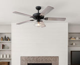 Westinghouse 7304800 Scholar 52-inch Indoor Ceiling Fan with Dimmable LED Light Fixture