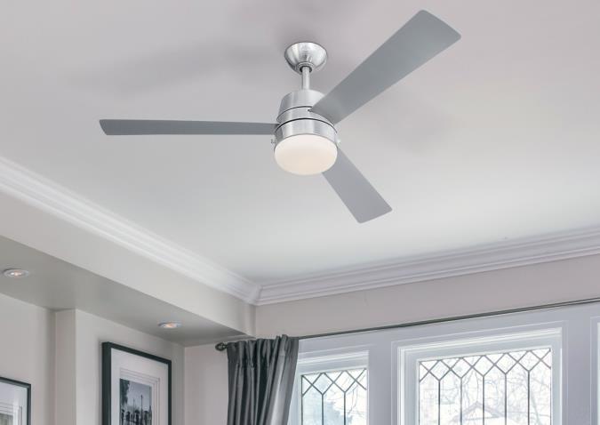 Westinghouse 7304900 Brinley 52-inch Indoor Ceiling Fan with Dimmable LED Light Fixture