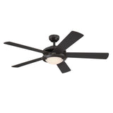 Westinghouse 7307200 Comet 52-Inch Indoor Ceiling Fan with Integrated Dimmable LED Light Fixture