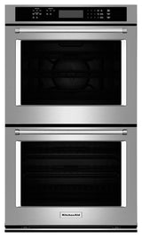 KitchenAid KODE300ESS stainless double wall oven front view