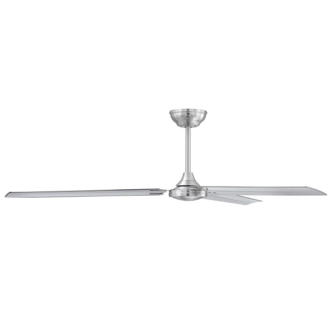 Westinghouse 73160LE Jax Industrial-Style 72-Inch Three-Blade Indoor Ceiling Fan, Brushed Nickel Finish, DC Motor, Remote Control Included