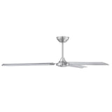 Westinghouse 73160LE Jax Industrial-Style 72-Inch Three-Blade Indoor Ceiling Fan, Brushed Nickel Finish, DC Motor, Remote Control Included