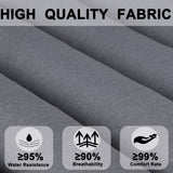 2 Piece Outdoor Chaise Lounge Chair Cushion Set