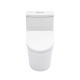 1 Piece Toilet For Bathroom, Dual Flush 1.24 / 1.43 Gpf, Soft Closing Seat - White