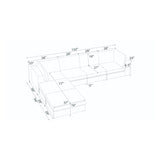 Modern Reversible Modular Sectional