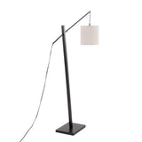 Arturo - Contemporary Floor Lamp - Black Wood