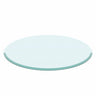 Round Tempered Glass Table Top Glass Thick Beveled Polished Edge