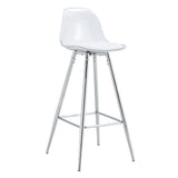 Stylish Upholstered Bar Chairs With Metal Leg