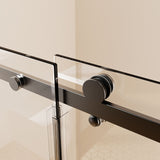 Frameless Single Sliding Shower Door, Sgcc Tempered Glass, Reversible