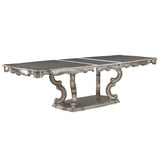 Ariadne - Dining Table With Pedestal - Antique Platinum