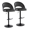 Renee - Adjustable Barstool (Set of 2) - Black Base