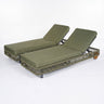Outdoor Chaise Lounge & Wheels, 5 Position Adjustable Backrest